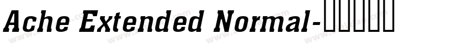 Ache Extended Normal字体转换